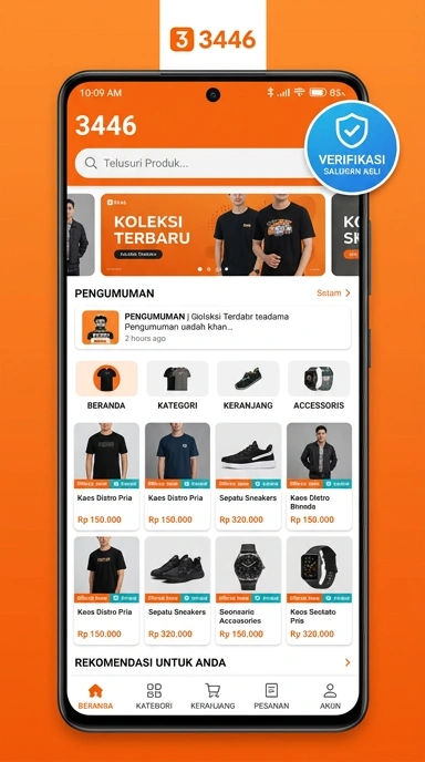 Tampilan kanal resmi 3446