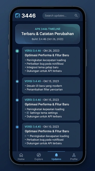 Tampilan riwayat versi 3446