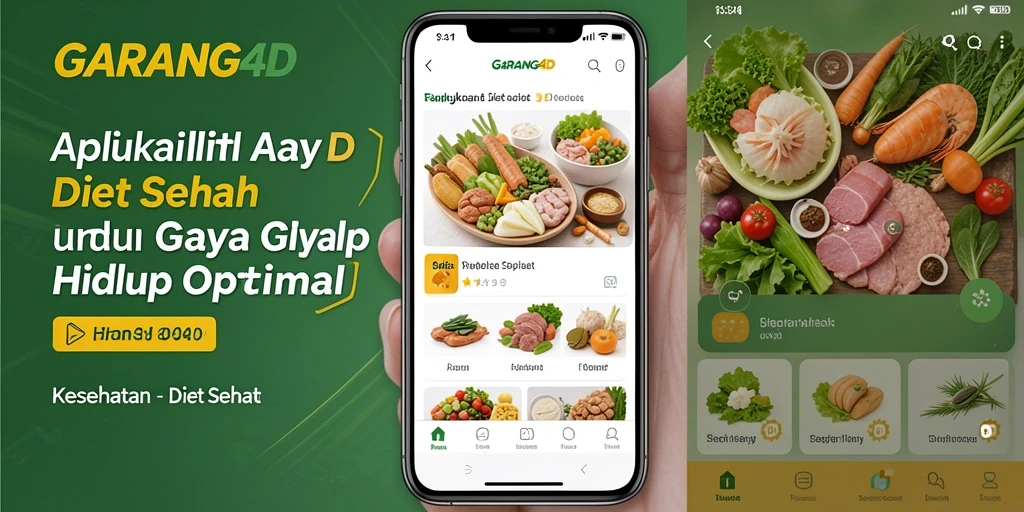 Antarmuka menarik GARANG4D untuk diet sehat.
