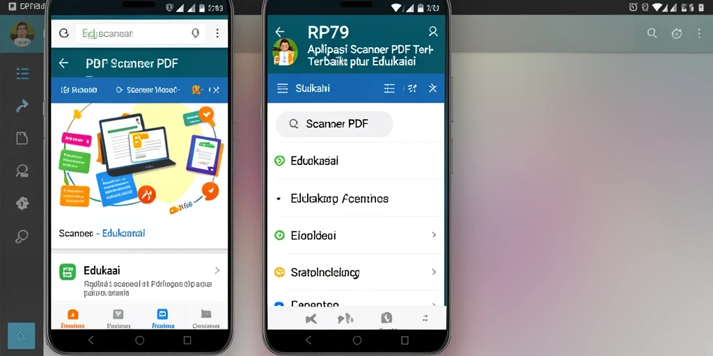 Tampilan antarmuka RP79 yang sederhana dan intuitif untuk Scanner PDF.
